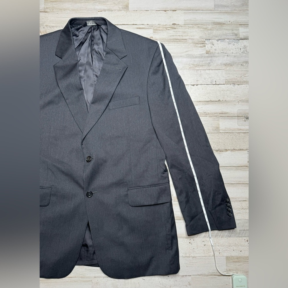 Jos. A. Bank Mens Charcoal Gray Wool Classic Fit Sport Coat Blazer Jacket 42R - Picture 2 of 11